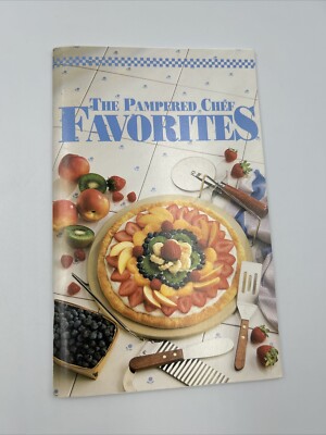 Vintage The Pampered Chef Favorites Cookbook 1992 Recipes Meal Time Food Prep