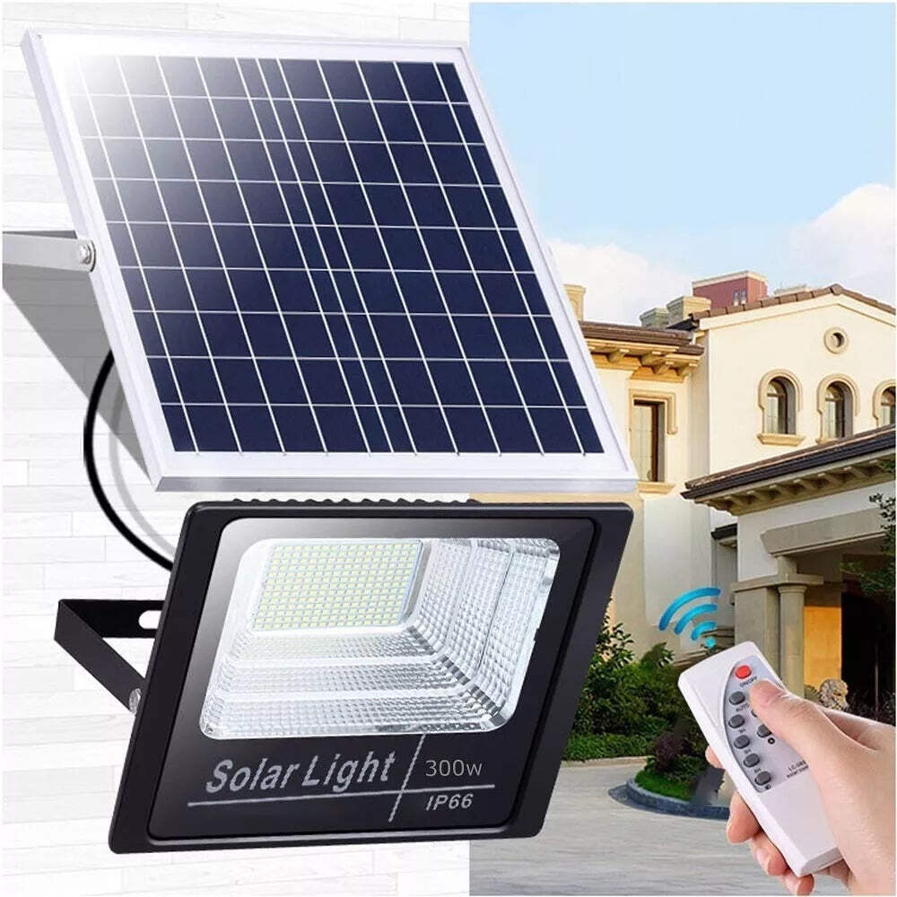 Faretto LED 300W Solare IP67 | Kit Illuminazione Esterna Alta Potenza