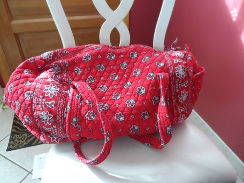 Vera bradley Large and small duffel bag travel set in Bandana Red pattern - Picture 2 of 12