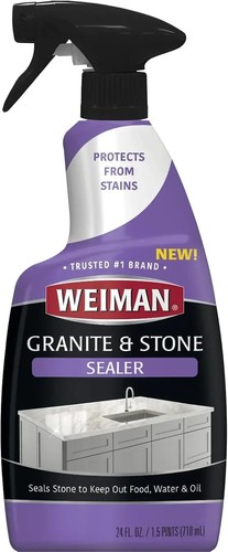 Granite & Stone Sealer Spray - Protects Kitchen Countertops, Sinks, Showers, Van - Picture 5 of 13