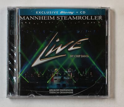 Mannheim Steamroller Live By Chip Davis US CD + Blu-Ray 2015 Sealed