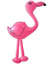 64cm INFLATABLE FLAMINGO Blow Up Reusable Animals Party Decoration Toy Gift