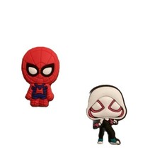 Spiderman and Spider Gwen Shoe Charms For Crocs Clogs Superheroes