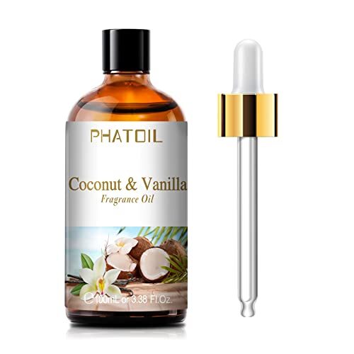 3.38FL.OZ Coconut & Vanilla Fragrance Oils for Aromatherapy, Essential Oils f...