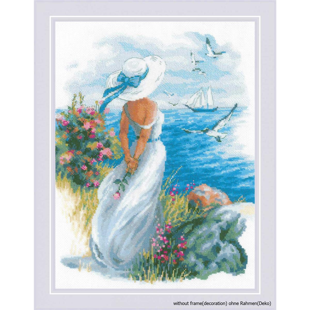 ""Angelique"" embroidery kit cross stitch Riolis DIY