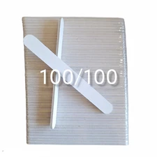 Nail File Regular 7" 100/100 White White 50 pc #F508