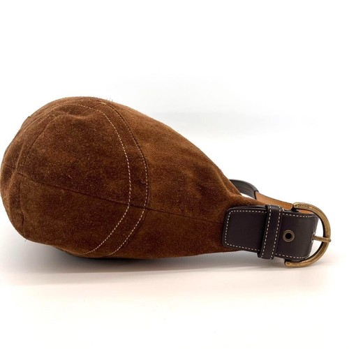 Borsa a mano Coach 9504 Hobo vintage a tracolla marrone scamosciato - Foto 6 di 10