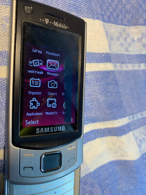 Samsung S7350 - GSM Handy - Silber T-Mobile - Display defekt - ohne Akku