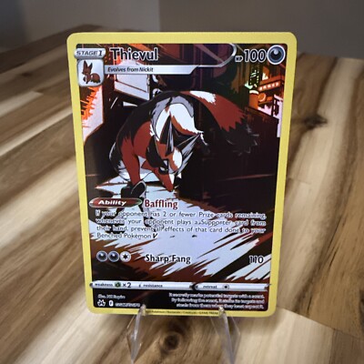 Thievul GG17/GG70 Holo Full Art Ultra Rare Card Pokémon Crown Zenith ...
