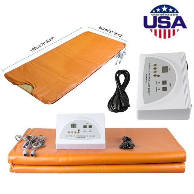 3zones Far Infrared Body Shaping Sauna Blanket Tourmaline Jade Stones