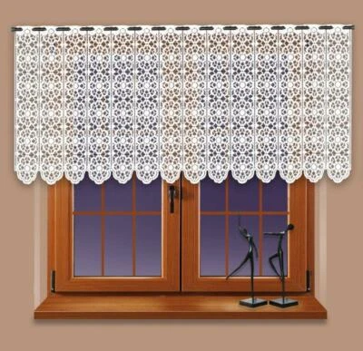 Scheibengardine aus Jacquard Bistrogardine Stangendurchzug - Bild 1 von 2