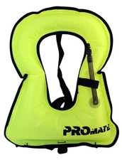 Promate SNORKEL VEST Adult Large 150-240 lb Yellow Snorkeling Life Safety Jacket
