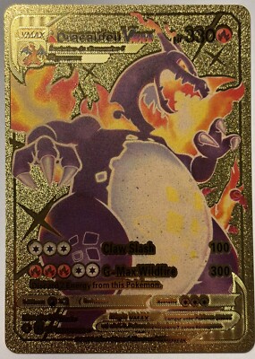gold dracaufeu pokemon card Golden Pokemon Card – 55 Rare Foil VMAX GX EX Set – TCG Cardify main image 0