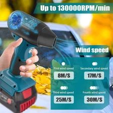 Cordless Leaf Blower Handheld Electric Jobsite Air Blower for Bosch 18V Battery