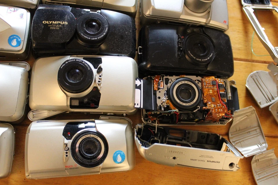 *FOR PARTS* OLYMPUS STYLUS EPIC DELUXE INFINITY ZOOM 80/140/170 MIXED LOT OF 19 - Image 4 of 4
