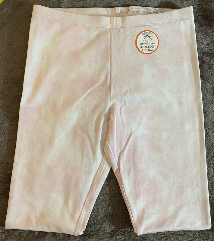 NWT Wonder Nation leggings pink and white Girls XL (14/16) Soft