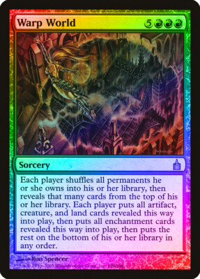 Warp World FOIL Ravnica: City of Guilds PLD Red Rare MAGIC MTG CARD ABUGames