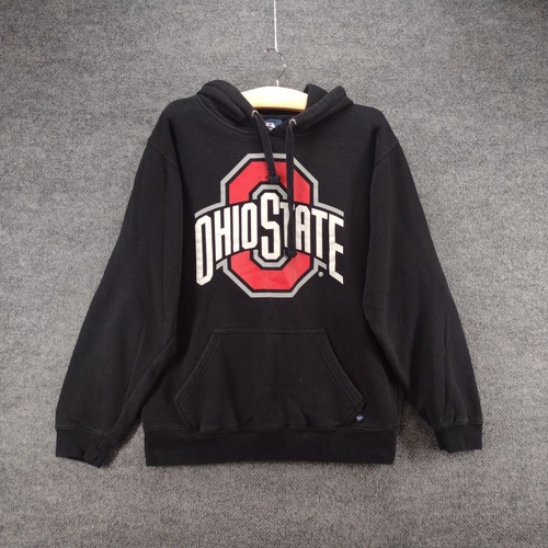J. America Men's Ohio State Hoodie Sweatshirt Small Pullover Black Cotton Blend - 第 2/12 張圖片