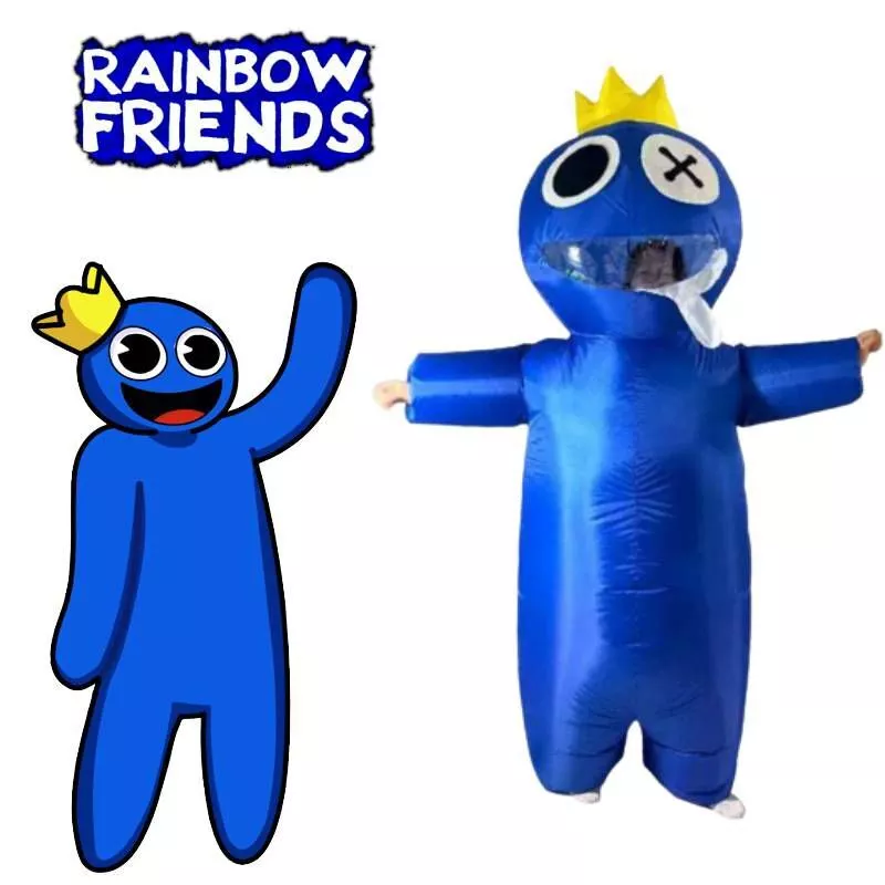 Blue Friends Roblox Rainbow Drool Monster Inflatable Clothes Adults  Children