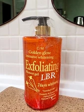 Golden Glow Intense Body Exfoliating Shower Gel 1000ml. X1 Fast Results 👌