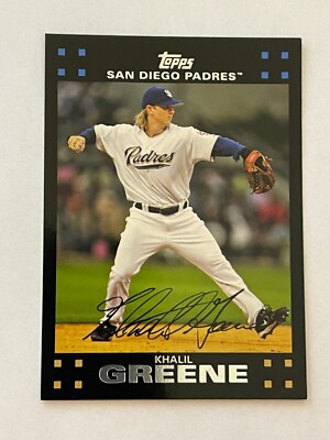 2007 TOPPS KHALIL GREENE #409 SS SAN DIEGO PADRES BASEBALL CARD | eBay