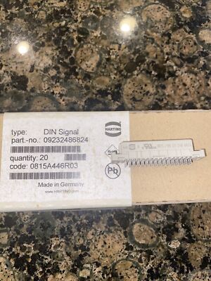 HARTING DIN Signal Connector 09232486824      H48-Pin Straight  **NEW**  Qty.1