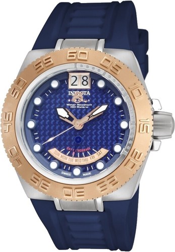 Set 2 Silicone Rubber Band Quartz Watches – Blue & Orange 