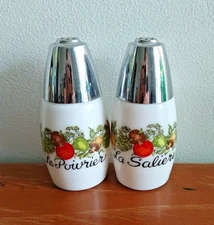 Vintage Gemco Corelle Corning Spice of Life Salt and Pepper Shakers