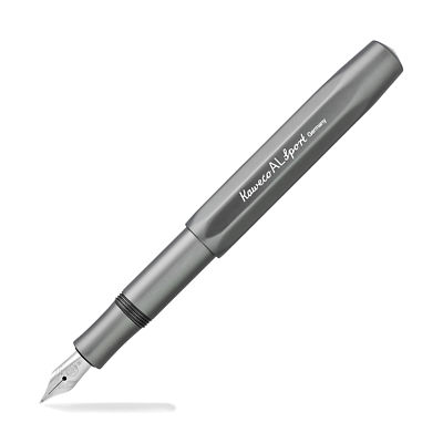 Kaweco AL Sport Grey Anthracite Fine Point Fountain Pen 10000094 - New in Box