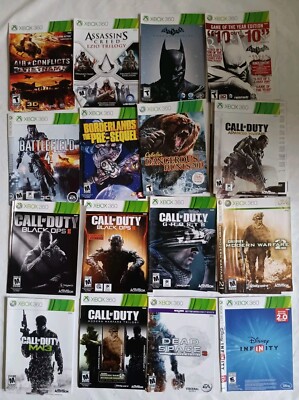 XBOX 360 Replacement Cover Art ONLY