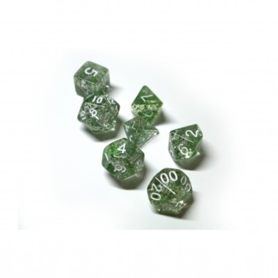 Würfelset Confetti - Green (7)