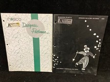1993 gobo designer patterns catalog, lot of 2, for use in theatrical lighting