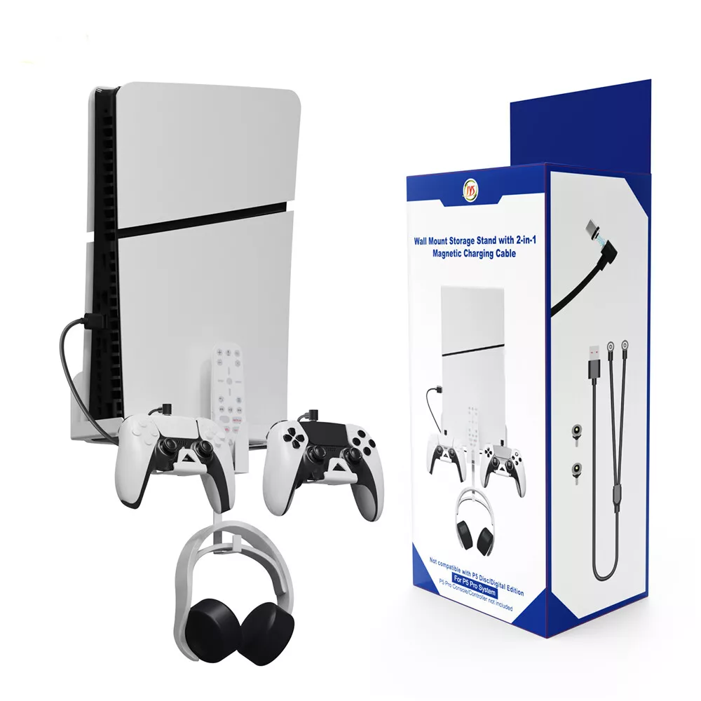 HIDEit PS5 Pro Bundle Wall Mounts for PS5 (Disc or Digital) & PS5