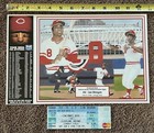 1998 CINCINNATI REDS JOE MORGAN RETIRED JERSEY NIGHT FULL UNUSED TICKET & POSTER