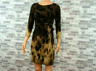 DONNA MORGAN DAMEN STRETCH FEST CITY KLEID WICKELOPTIK  34 36 