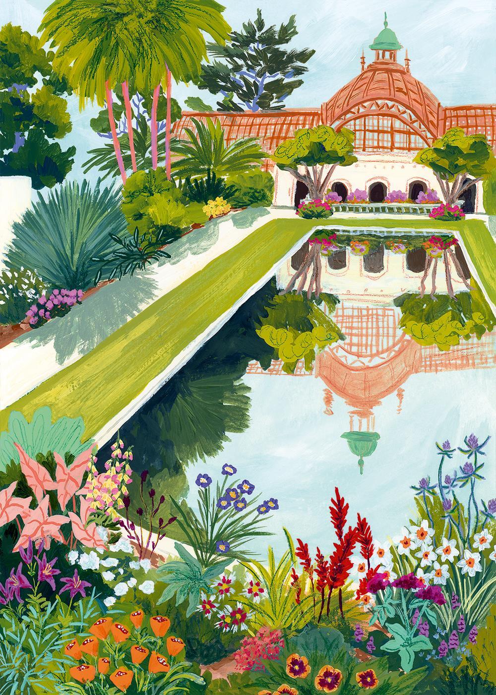 Pieces & Peace Balboa Park Jigsaw Puzzle (1000 Pieces)