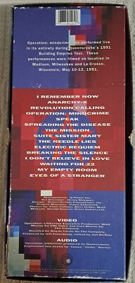 1991 Queensryche Operation Live Crime Box Set VHS Video, CD & Book