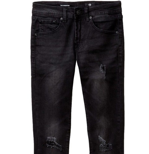 NWT ADRIANO GOLDSCHMIED Sz12Y BOYS KINGSTON SLIM SKINNY JEANS BLACK ROCK WASH - Picture 3 of 4
