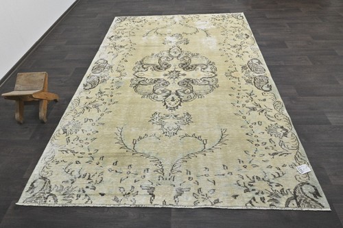 Oushak Turkish Vintage Rug 6x9 Kilim Rug Anatolian Handmade Boho Decor BEIGE