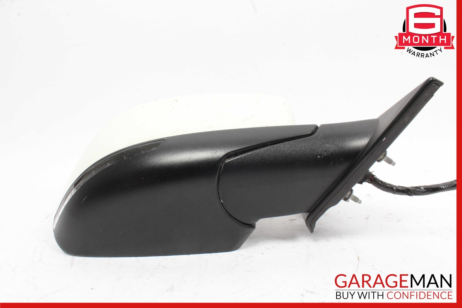 14-17 Maserati Ghibli Front Right Side Mirror Door Rear View White/Black OEM