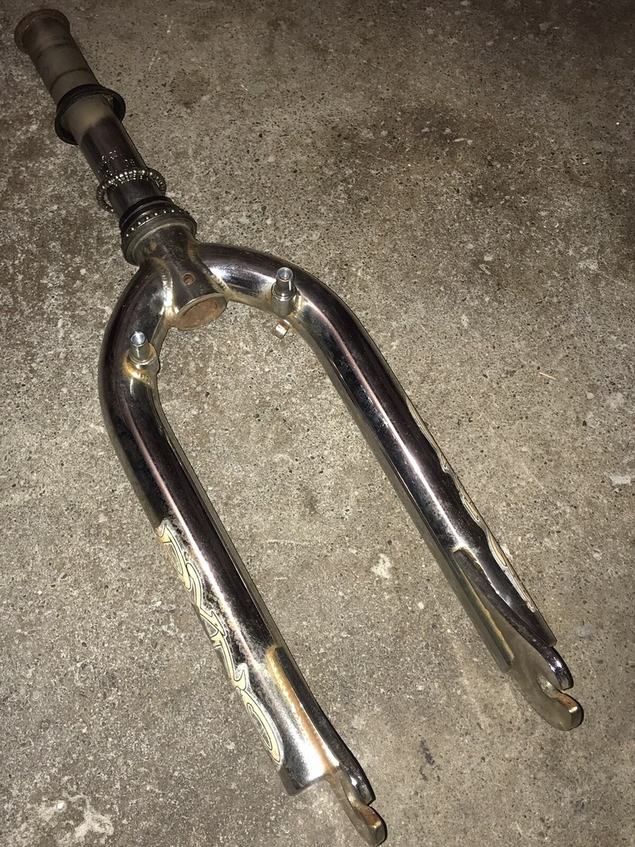 vintage 1990's DYNO BMX Bike Forks Chrome Freestyle GT webco