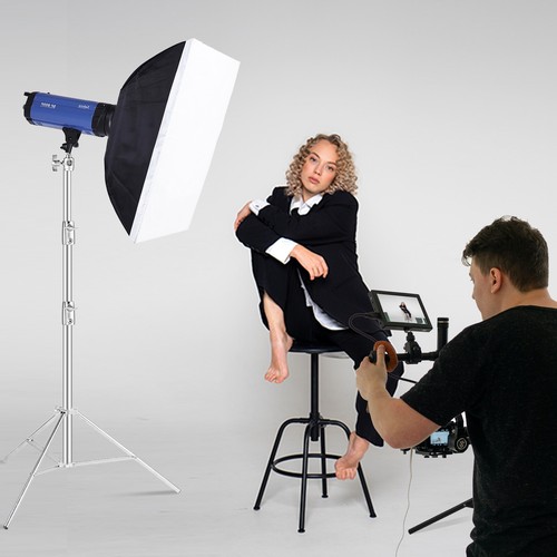 Selens Light Stand Heavy Duty Adjustable Tripod Stainless Steel Studio Photo - Picture 12 of 12
