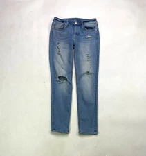 Vigoss Chelsea Skinny Stretch Womens Size 27 Distressed Light Wash Denim Jeans