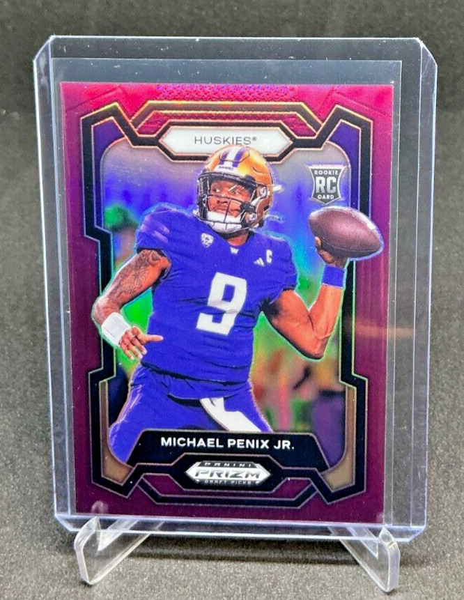 2024 Panini Prizm Draft Picks MICHAEL PENIX JR Purple Prizm 72/75 #101