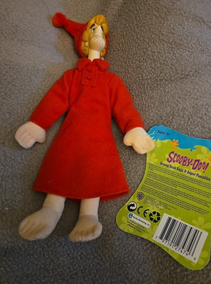 NWT 8'' Scooby-Doo Shaggy in Pajamas & Night Cap Cartoon Network Bean Bag Plush