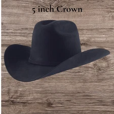 Stetson® 30X EL Patron Black 5" Crown Felt Hat With Free Hat Brush