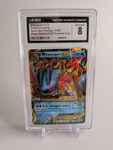 CGC 8 NM/MINT M Swampert EX XY87 XY Black Star Promo Holo Reg Size Pokemon