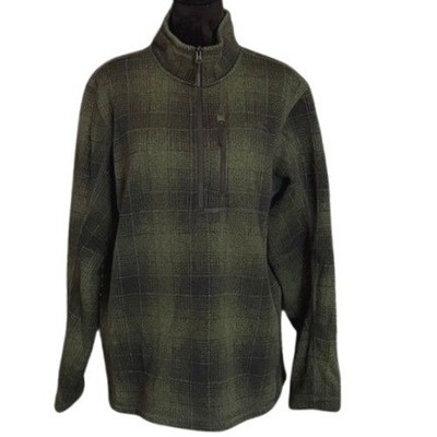 The North Face Mens Novelty Gordon Lyons 1/4 Zip in Four Leaf Clover Ombre Plaid