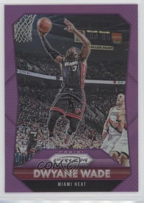 2015-16 Panini Prizm Purple Prizm 99/99 Dwyane Wade #64 HOF 0y1d