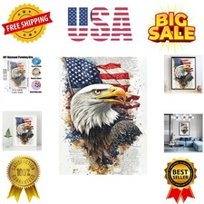 GMETINC Bald Eagle Diamond Painting Kits for Adults, DIY 5D Diamond Art Kits ...